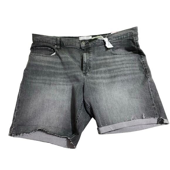 Sun + Stone Regular-Fit Gray Denim Shorts Men's 40 Button Zip - Picture 1 of 4